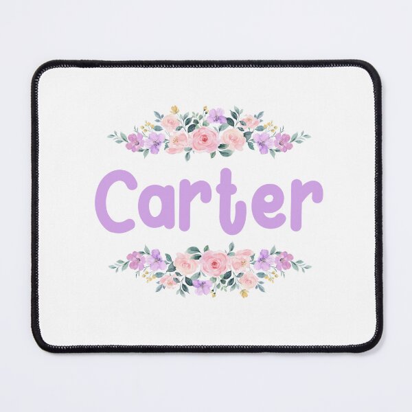 Item preview, Purple Flower Carter Name Label designed and sold by NormadWorld.
