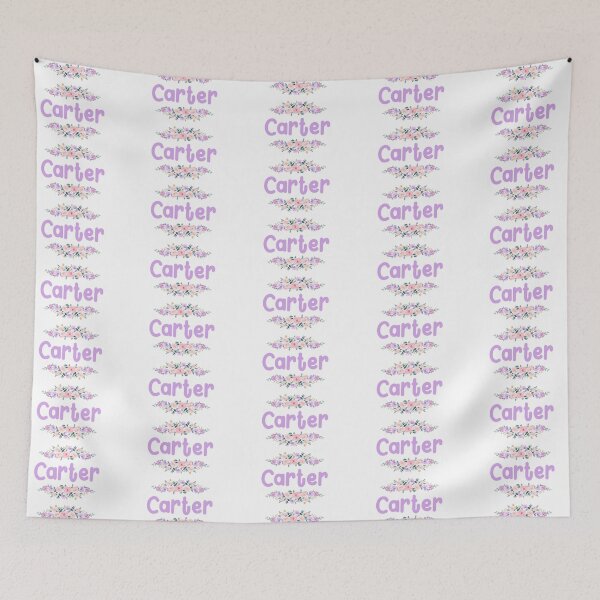 Item preview, Purple Flower Carter Name Label designed and sold by NormadWorld.