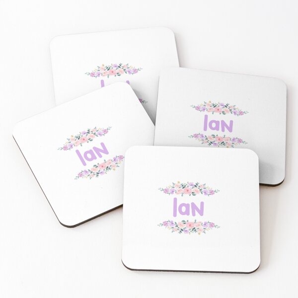 Item preview, Purple Flower Ian Name Label designed and sold by NormadWorld.