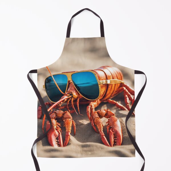 Item preview, Yabby Crayfish in Sunglasses Australian Photo on the beach designed and sold by CyberArtistOne.