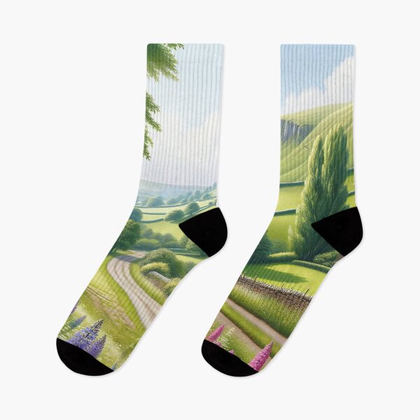 Item preview, Serenade of Spring: A Peaceful Valley in Full Bloom designed and sold by ArtComixHaven.