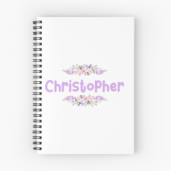 Item preview, Purple Flower Christopher Name Label designed and sold by NormadWorld.