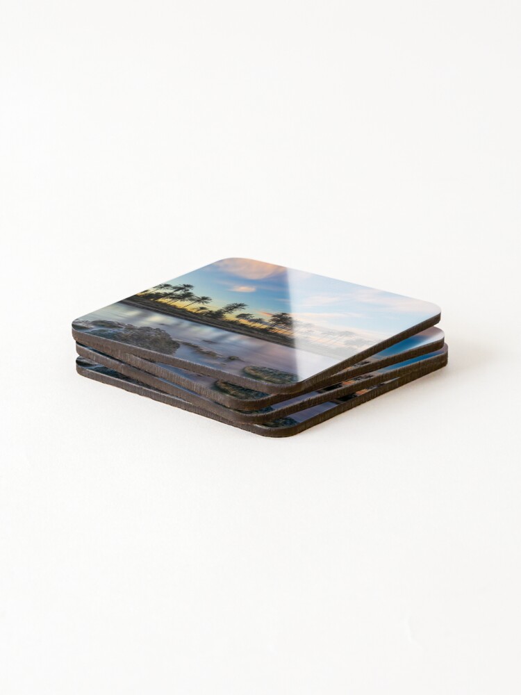 Thumbnail 4 of 5, Coasters (Set of 4), Sunset Palms designed and sold by RalphGoldsmith.