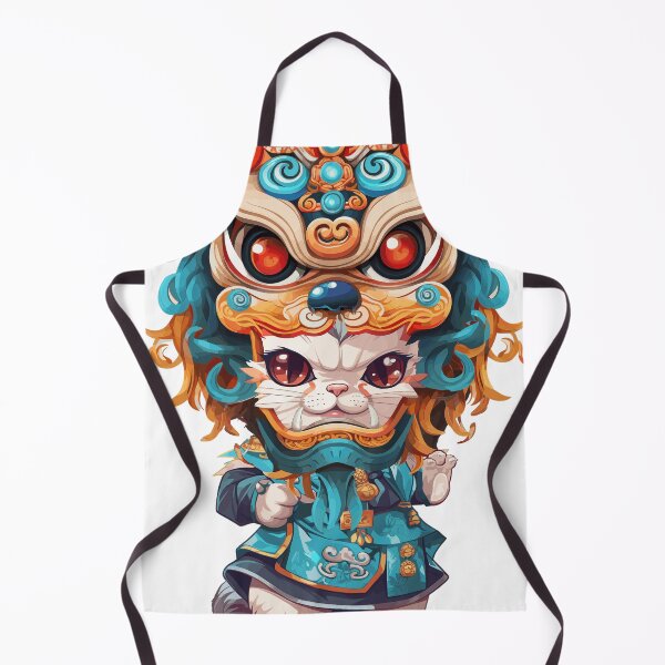 Item preview, Lunar New Year Lion Dance Cat designed and sold by DropDeadSticker.