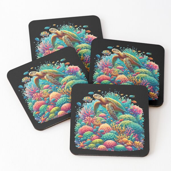 Item preview, Hawaiian Marine Majesty Colorful Reef Scene Tee designed and sold by DesignDoodleArt.