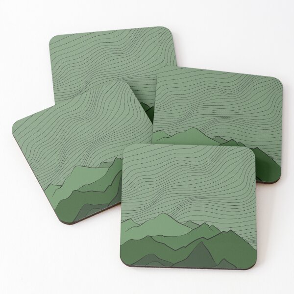 Item preview, Green mountains, mountains landscape designed and sold by Kate Made ART.