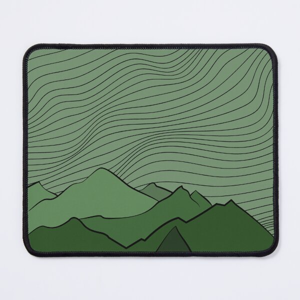Item preview, Green mountains, mountains landscape designed and sold by Kate Made ART.