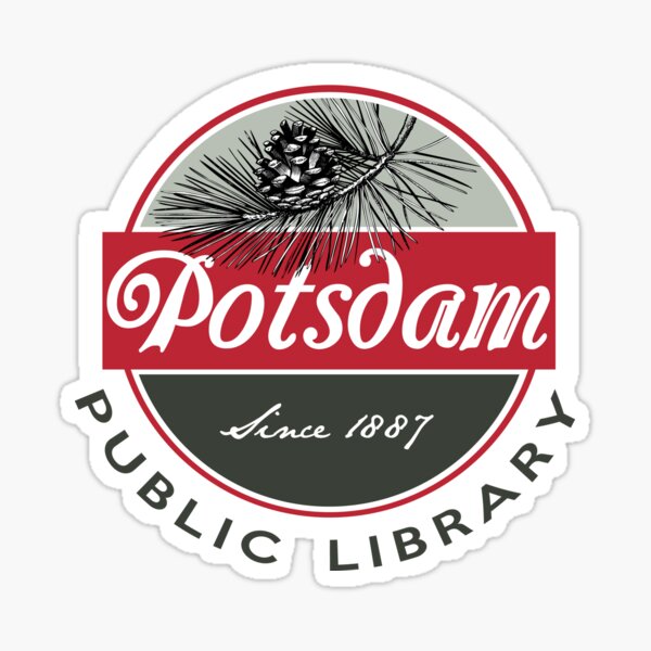 Potsdam Public Library Logo Sticker