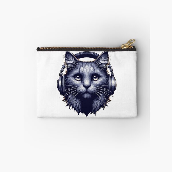 Item preview, Cool Cat Wearing Headphones designed and sold by TomFrontierArt.