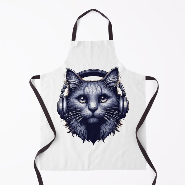 Item preview, Cool Cat Wearing Headphones designed and sold by TomFrontierArt.