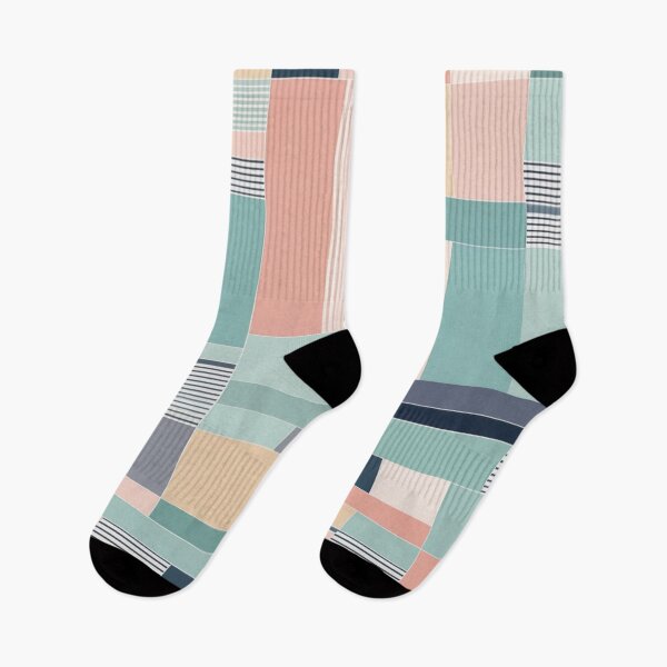 Item preview,  second mosaic color block pattern lite pastel tone designed and sold by JangmiHorang.