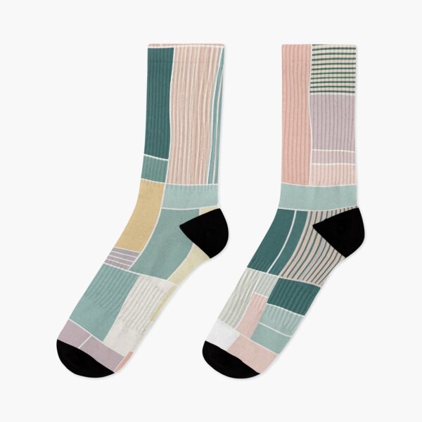 Item preview, mosaic color block and  linier pattern lite pastel tone designed and sold by JangmiHorang.