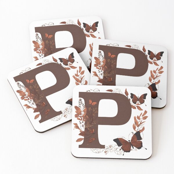 Item preview, Letter P with butterflies designed and sold by Shinery2023.