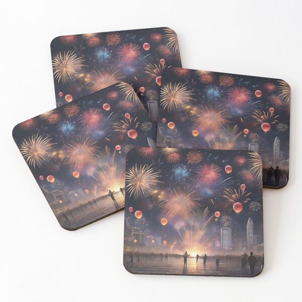 Item preview, Let's celebrate. fireworks, happy night designed and sold by KiraChie.