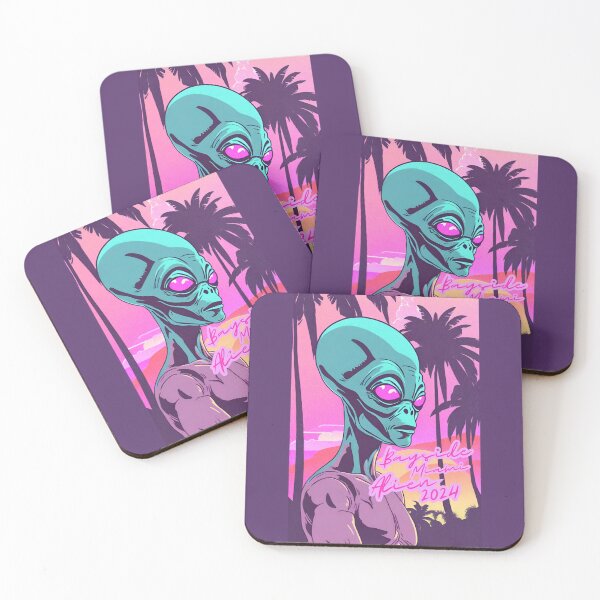 Item preview, Miami Bayside Alien 2024 designed and sold by GleamingGiant.