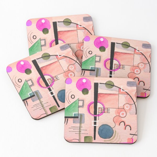 Item preview, Kandinsky Inspired Painting designed and sold by Katie Atkin.