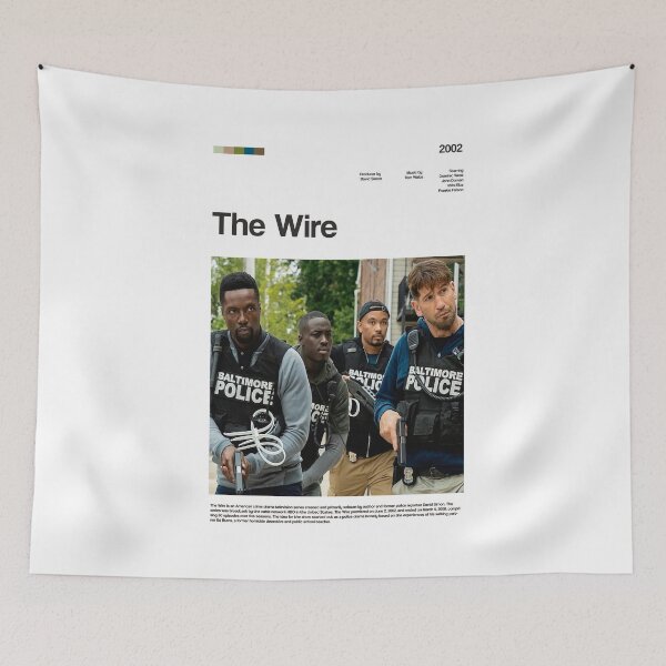 Item preview, THE WIRE series poster designed and sold by paulrommer.
