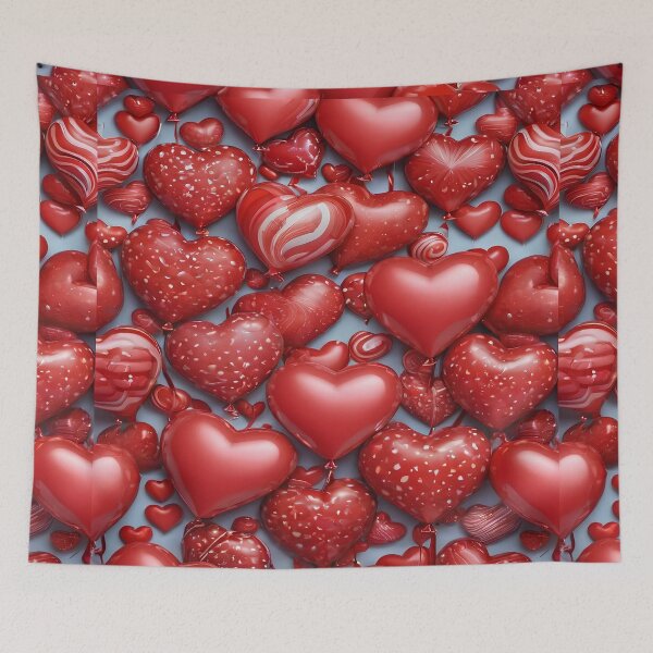 Item preview, Red Heart Balloons Pattern designed and sold by Itsheartshop.
