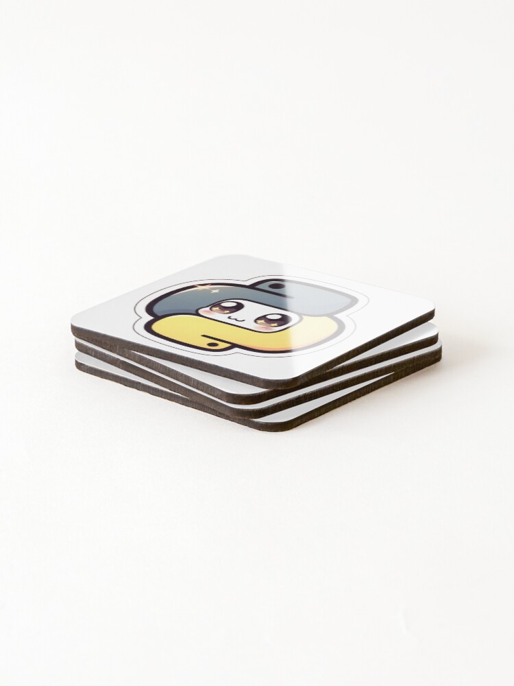 Thumbnail 4 of 5, Coasters (Set of 4), Cute Python Logo Design designed and sold by Geekbits-Store.