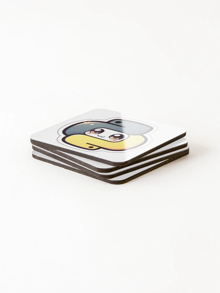 Thumbnail 4 of 5, Coasters (Set of 4), Cute Python Logo Design designed and sold by Geekbits-Store.
