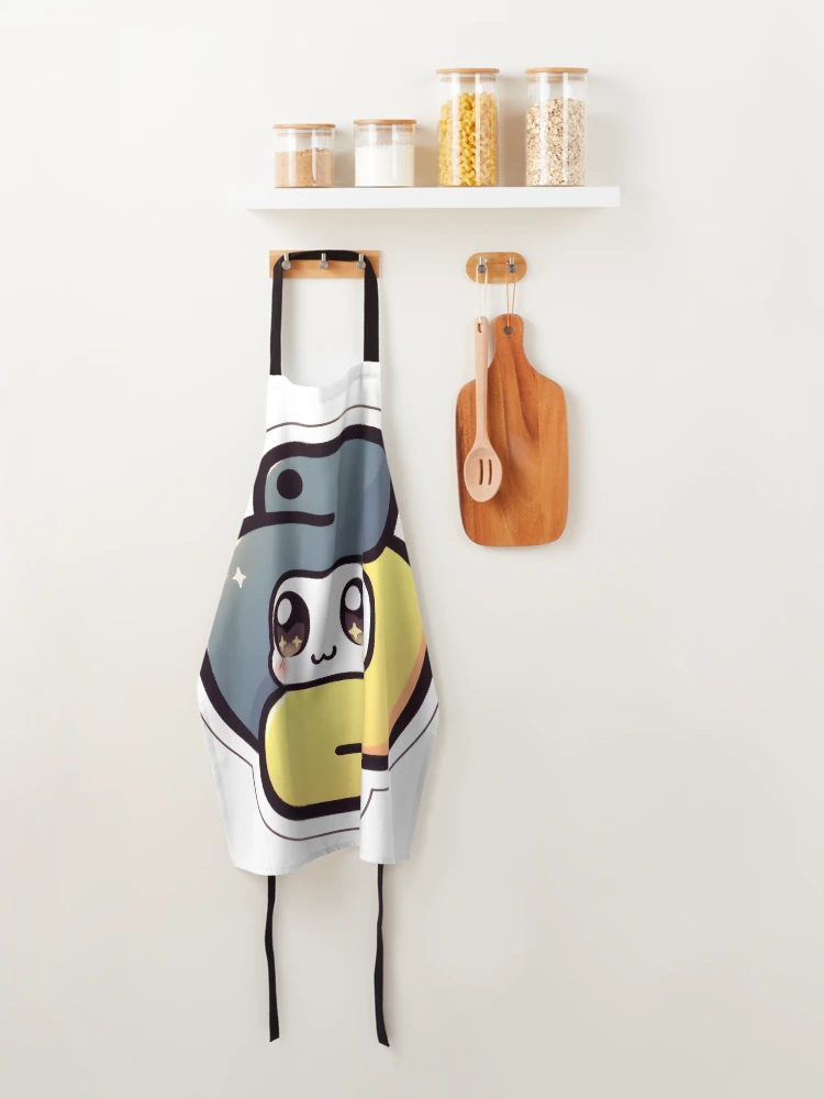 Thumbnail 4 of 6, Apron, Cute Python Logo Design designed and sold by Geekbits-Store.