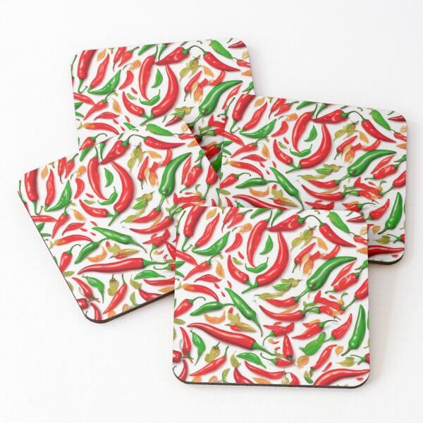 Item preview, Chilli Pepper Pattern designed and sold by Bunmigraphics .