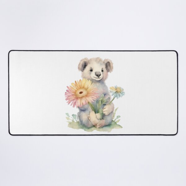 Item preview,  Watercolour bear with daisy flowers designed and sold by kozlebozle007.
