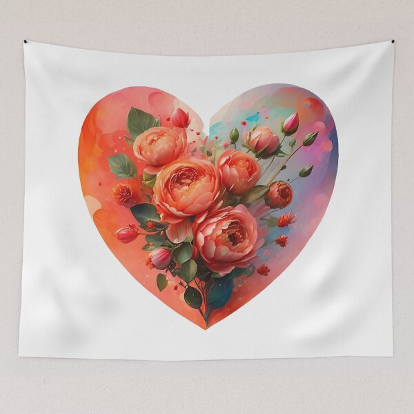 Item preview, Heart in Bloom: A Valentine's Day Painting designed and sold by Delemore Art.