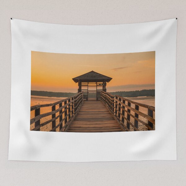 Item preview, Viewing pier, summer morning on the lake. designed and sold by Catrinann.