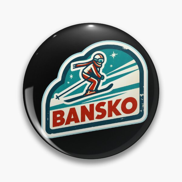 Item preview, Bansko Ski Resort Art Funny Gifts designed and sold by BadhbhArt.