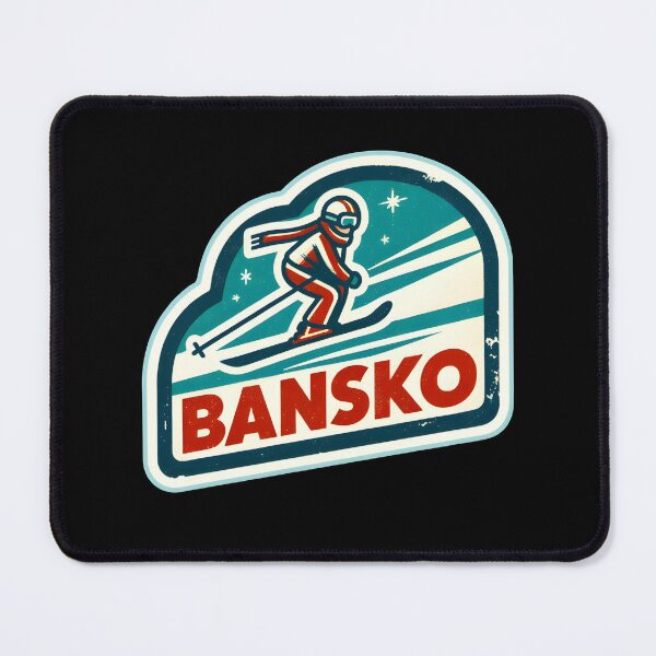 Item preview, Bansko Ski Resort Art Funny Gifts designed and sold by BadhbhArt.