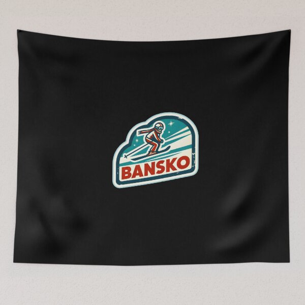 Item preview, Bansko Ski Resort Art Funny Gifts designed and sold by BadhbhArt.