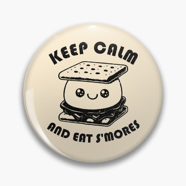 Item preview, Keep Calm And Eat Smores Graham Cracker Kawaii Camper Gift Idea designed and sold by fooderiffic.