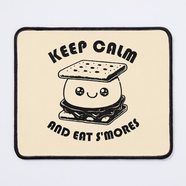 Item preview, Keep Calm And Eat Smores Graham Cracker Kawaii Camper Gift Idea designed and sold by fooderiffic.