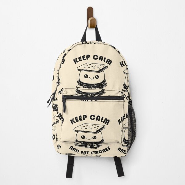 Item preview, Keep Calm And Eat Smores Graham Cracker Kawaii Camper Gift Idea designed and sold by fooderiffic.