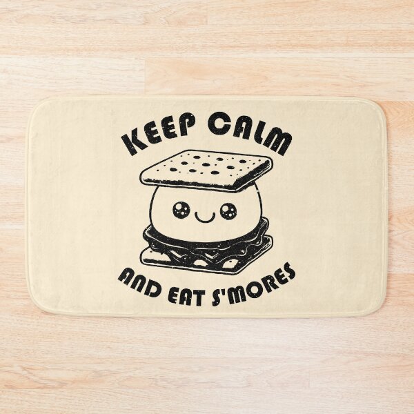 Item preview, Keep Calm And Eat Smores Graham Cracker Kawaii Camper Gift Idea designed and sold by fooderiffic.