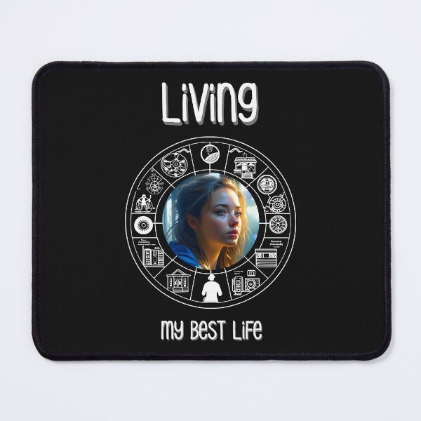 Item preview, Living my best life. Design with a meaningful saying in English designed and sold by Pflugart.