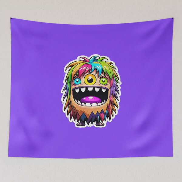 Item preview, Colorful little monster Grinsikus designed and sold by digistampdesign.