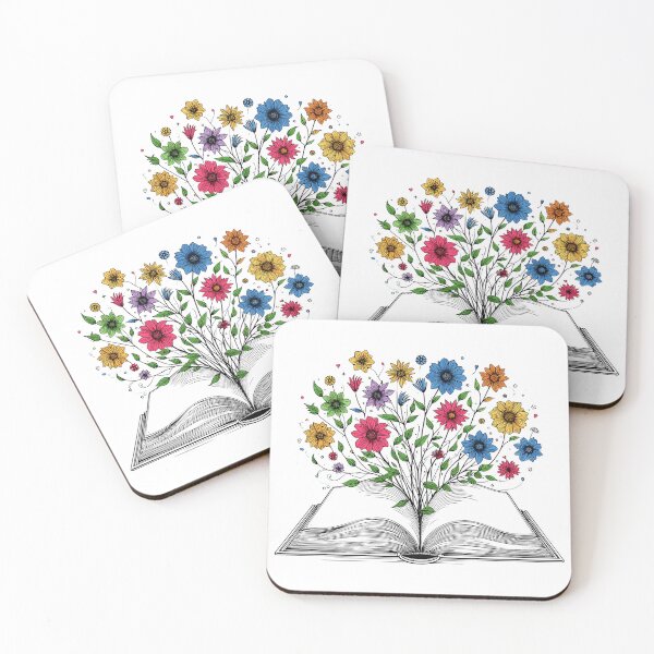 Item preview, Flowers growing from a book designed and sold by Auchi_Verse.