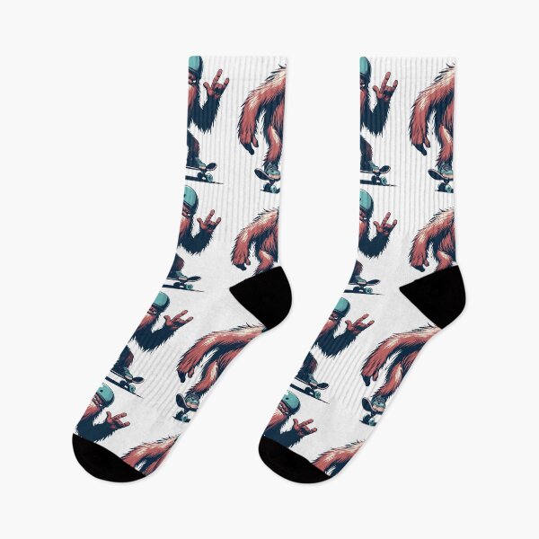 Item preview, Cool funny bigfoot skateboarding designed and sold by TomFrontierArt.
