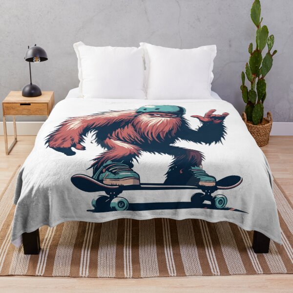 Item preview, Cool funny bigfoot skateboarding designed and sold by TomFrontierArt.