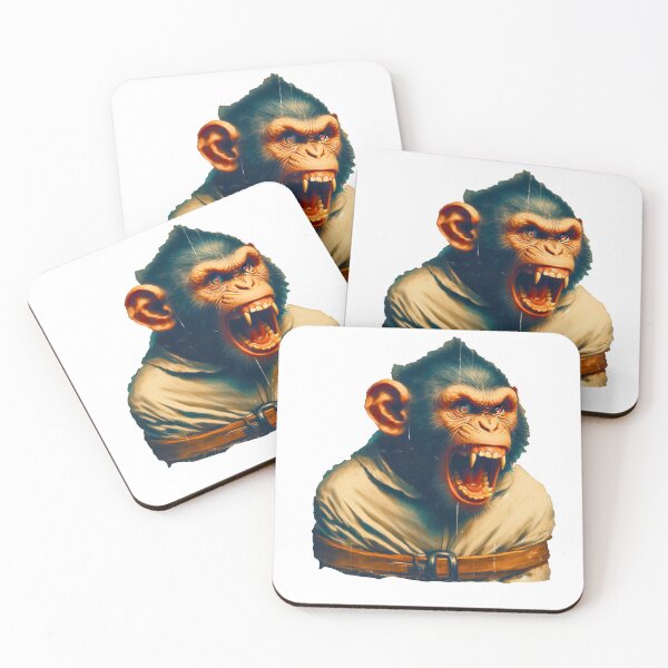 Item preview, An aggressive monkey designed and sold by The-Wild-Side.