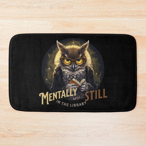 Item preview, THE WISE OWL - MENTALLY STILL IN THE LIBRARY - READING OPEN BOOK  designed and sold by justyna-s28.