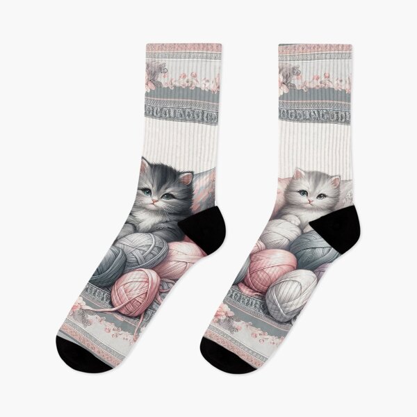 Item preview, Pair of Purring : Cuddles Cats designed and sold by TheCheckerwell.