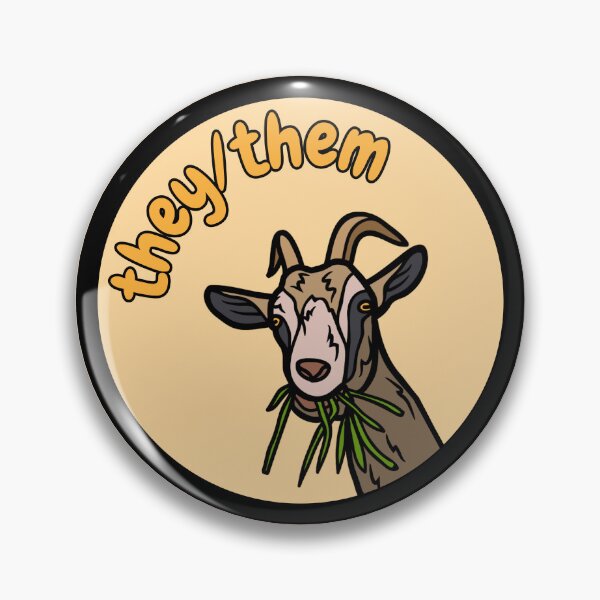 Item preview, They/Them Pronouns | Goat LGBTQ | They Them Pronoun designed and sold by Furia LGBTQ+ Accessories.