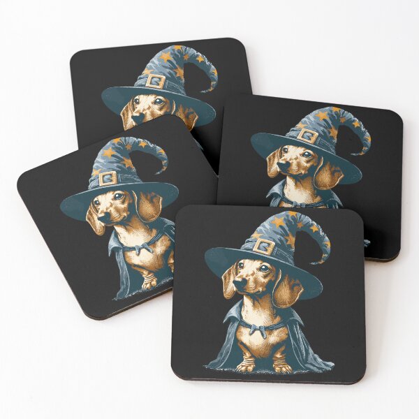 Item preview, English Cream Dachshund Wizard designed and sold by TomFrontierArt.
