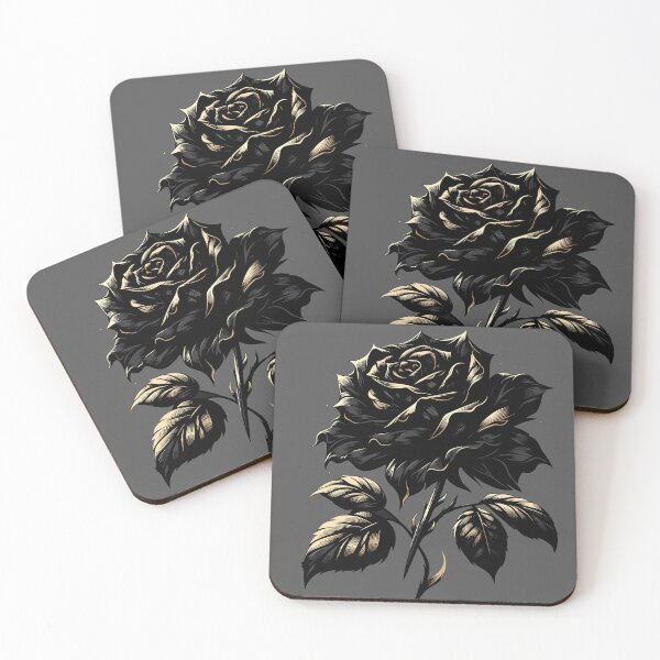 Item preview, Sophisticated Rose in Timeless Black & Gold Elegance designed and sold by Nimira.