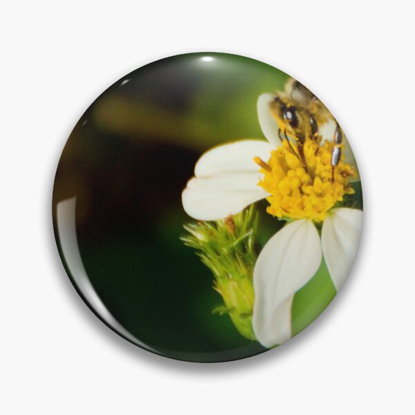 Item preview, Bee And Spanish Needle Flower designed and sold by MercerImages.