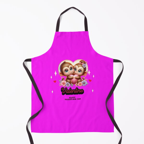 Item preview, Love at the Edge of the Heart: Sweet Valentine's Day Monkeys designed and sold by PJCreativeArt.