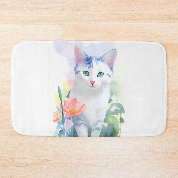 Item preview, Whiskers in the Wild: Cat's Watercolor Wanderlust designed and sold by Pixelura.